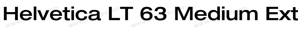 Helvetica LT 63 Medium Extended字体转换